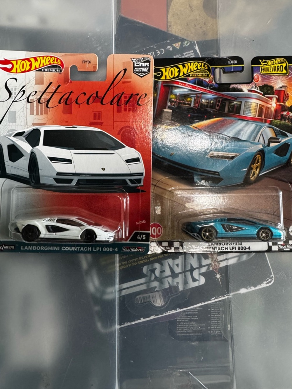 Hot Wheels Lamborghini Countach Duo - White & Teal